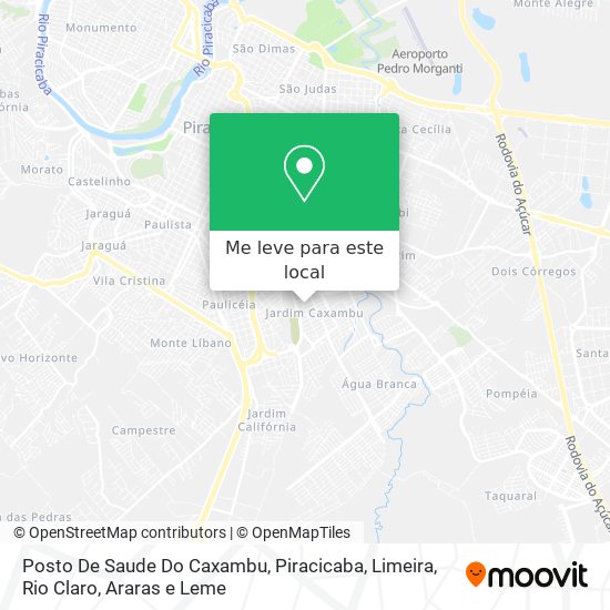 Posto De Saude Do Caxambu mapa