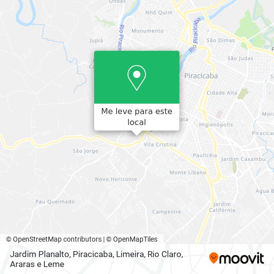 Jardim Planalto mapa