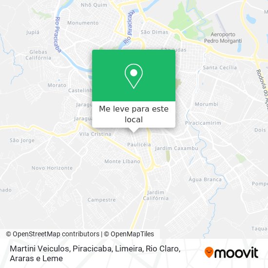 Martini Veiculos mapa