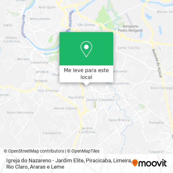 Igreja do Nazareno - Jardim Elite mapa