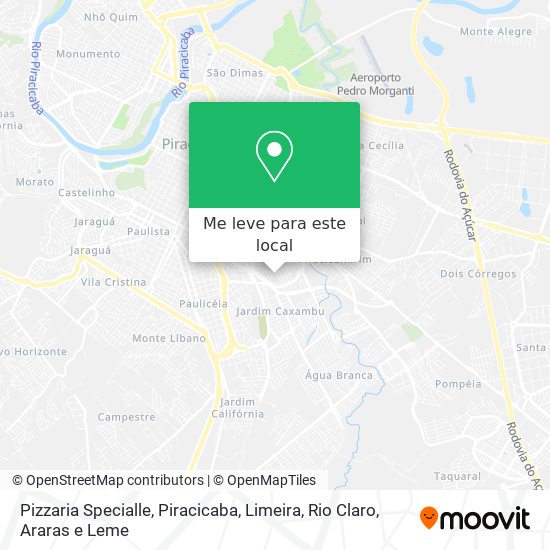 Pizzaria Specialle mapa