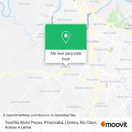 Toninho Moto Peças mapa