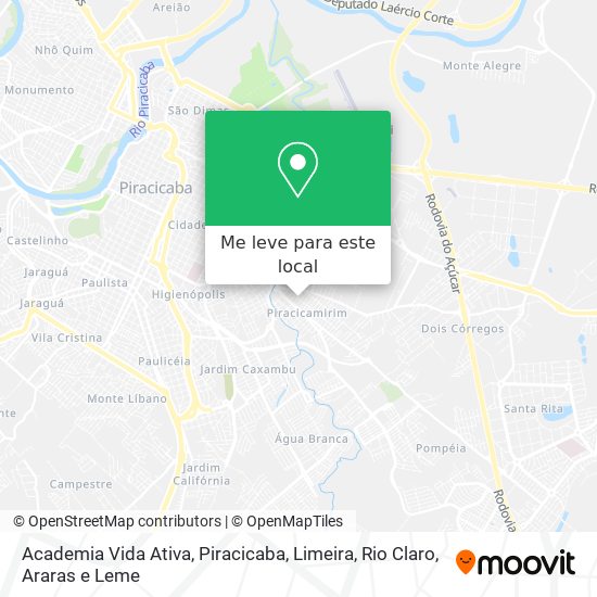 Academia Vida Ativa mapa