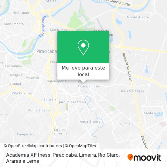 Academia XFitness mapa