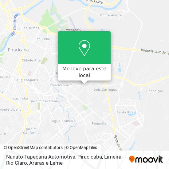 Nanato Tapeçaria Automotiva mapa