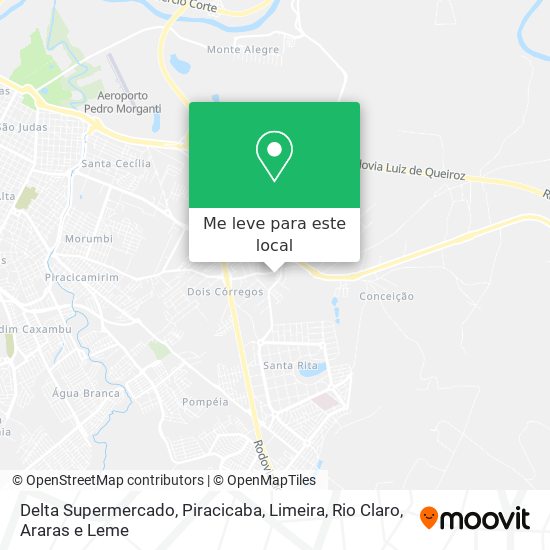 Delta Supermercado mapa