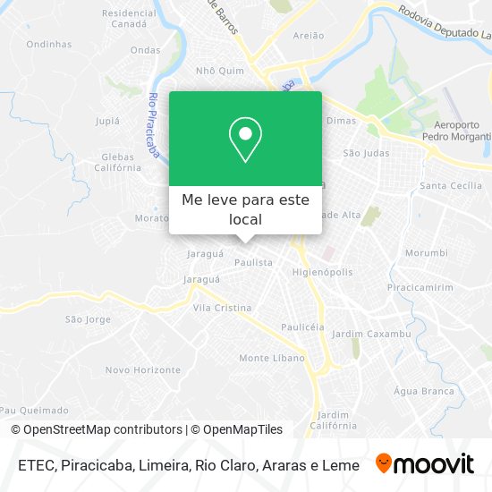 ETEC mapa