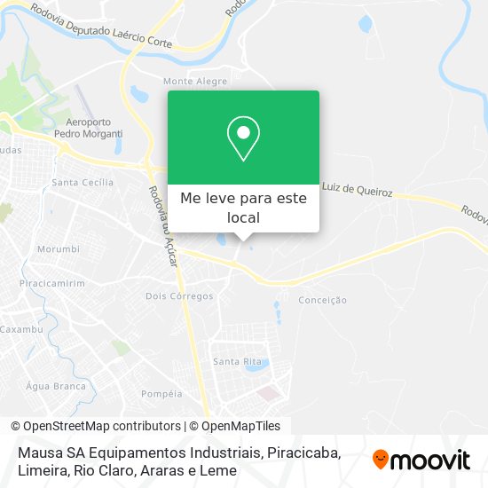 Mausa SA Equipamentos Industriais mapa