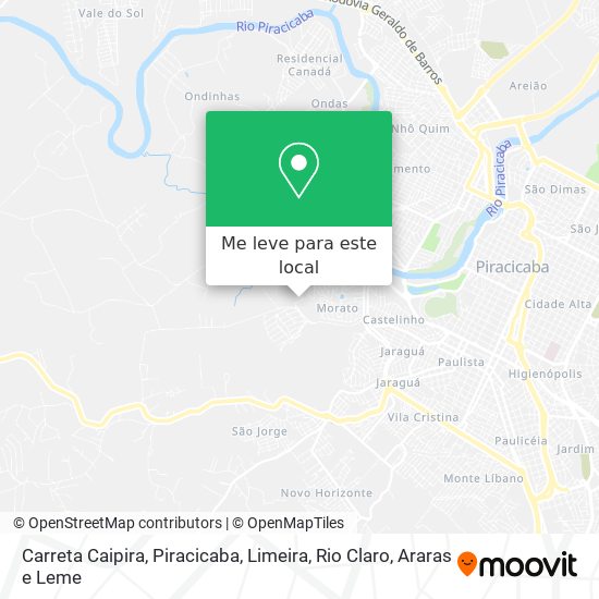 Carreta Caipira mapa