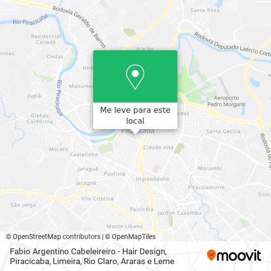 Fabio Argentino Cabeleireiro - Hair Design mapa