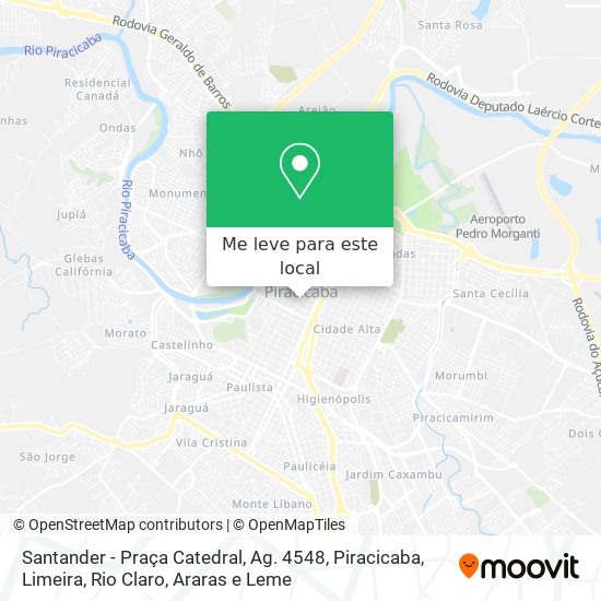 Santander - Praça Catedral, Ag. 4548 mapa