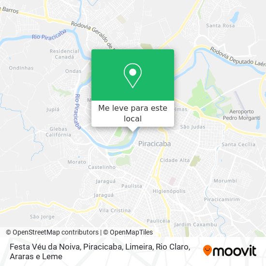 Festa Véu da Noiva mapa