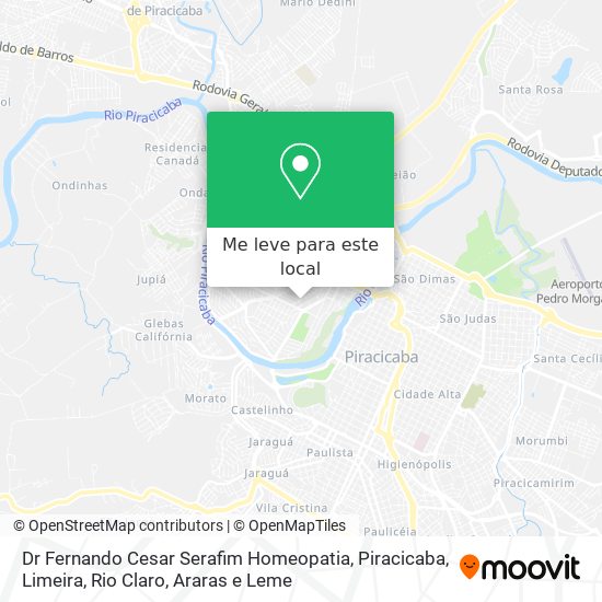 Dr Fernando Cesar  Serafim Homeopatia mapa