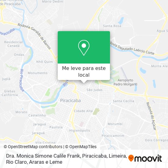 Dra. Monica Simone Calile Frank mapa