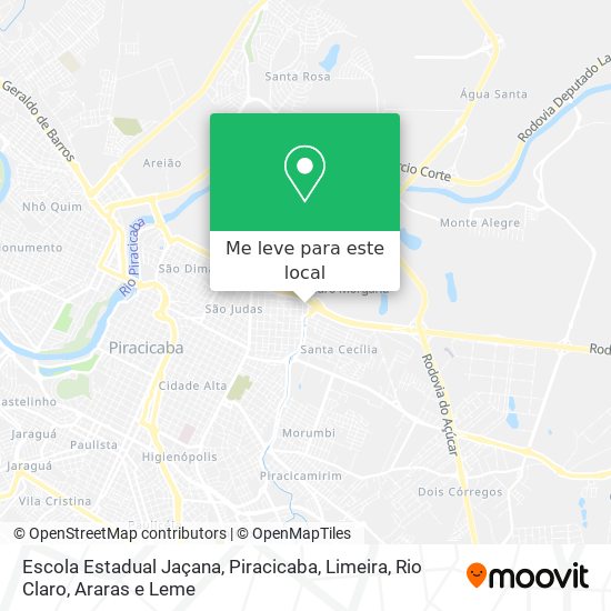 Escola Estadual Jaçana mapa