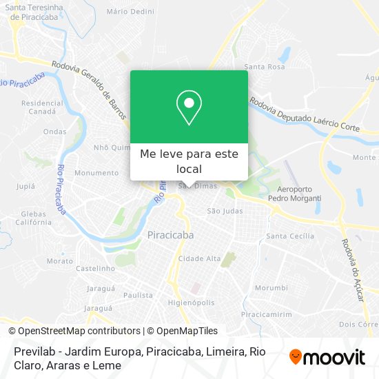 Previlab - Jardim Europa mapa