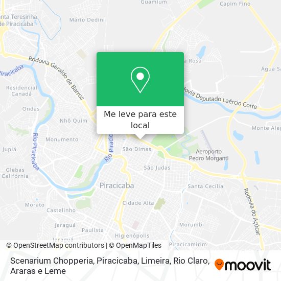 Scenarium Chopperia mapa