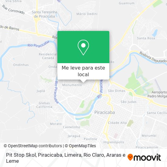 Pit Stop Skol mapa