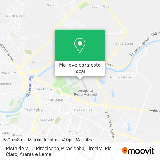 Pista de VCC Piracicaba mapa