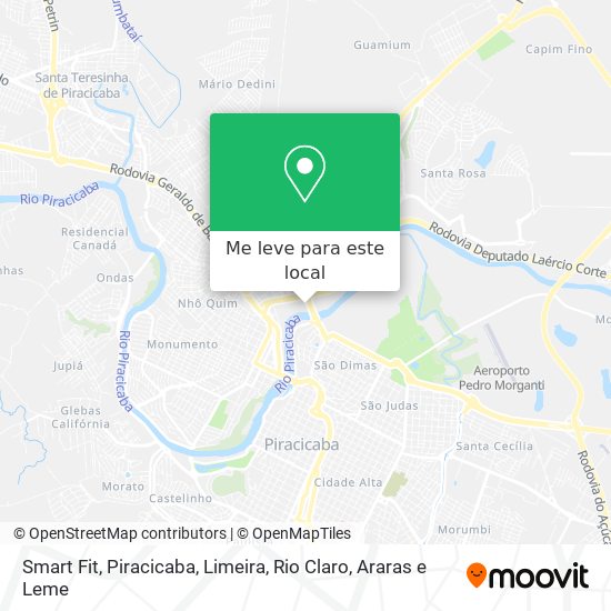 Smart Fit mapa