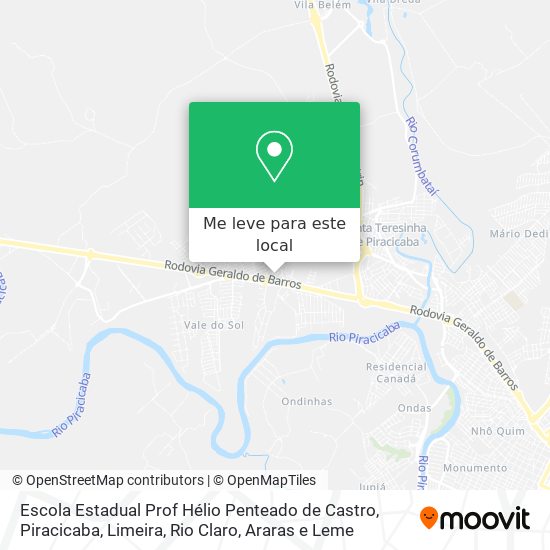Escola Estadual Prof Hélio Penteado de Castro mapa