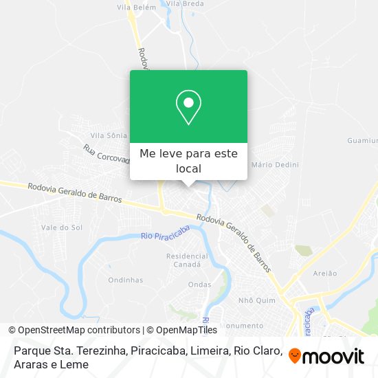 Parque Sta. Terezinha mapa