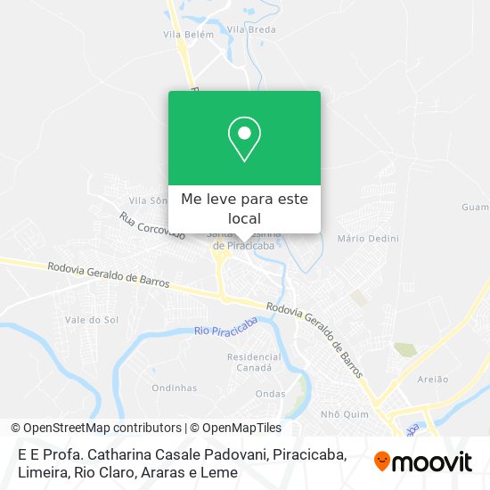 E E Profa. Catharina Casale Padovani mapa