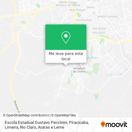 Escola Estadual Gustavo Peccinini mapa