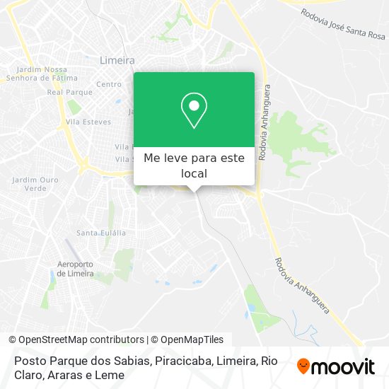 Posto Parque dos Sabias mapa
