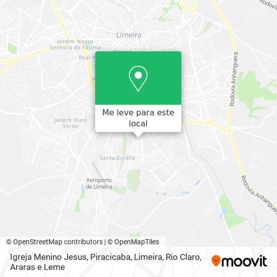 Igreja Menino Jesus mapa