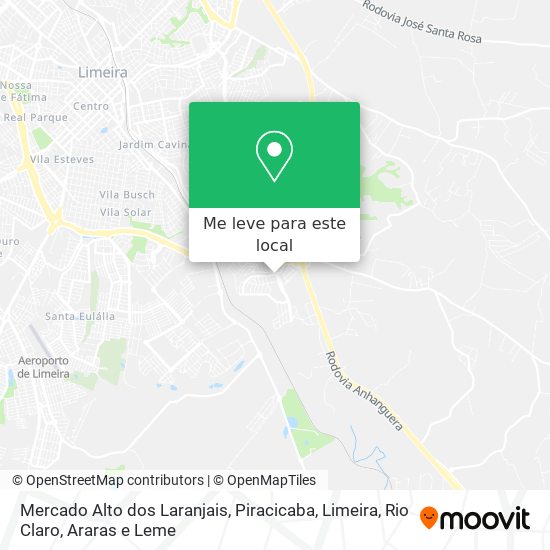 Mercado Alto dos Laranjais mapa