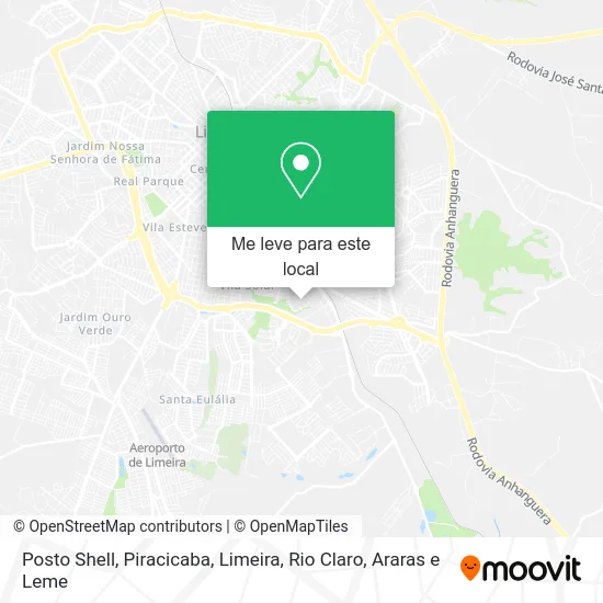 Posto Shell mapa
