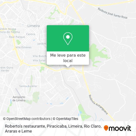 Roberto's restaurante mapa