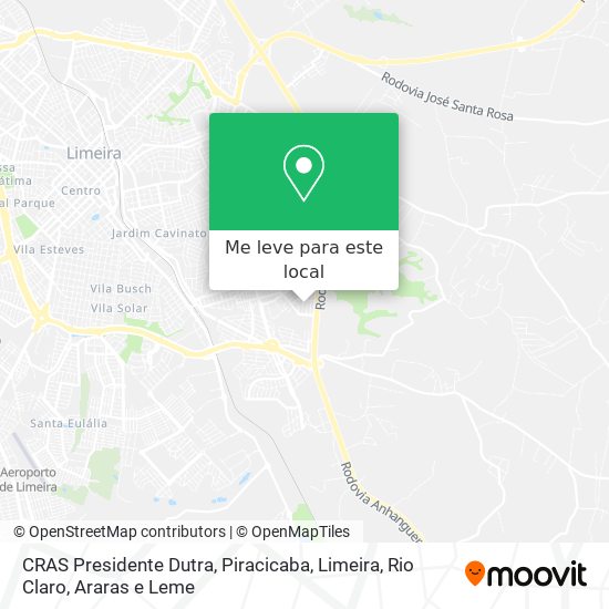 CRAS Presidente Dutra mapa