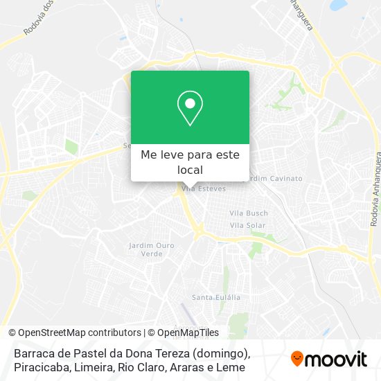 Barraca de Pastel da Dona Tereza (domingo) mapa
