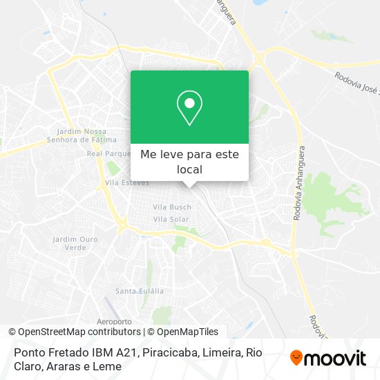 Ponto Fretado IBM A21 mapa