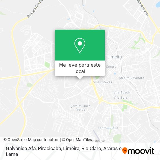Galvânica Afa mapa