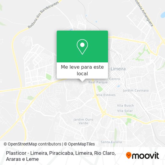 Plasticor - Limeira mapa