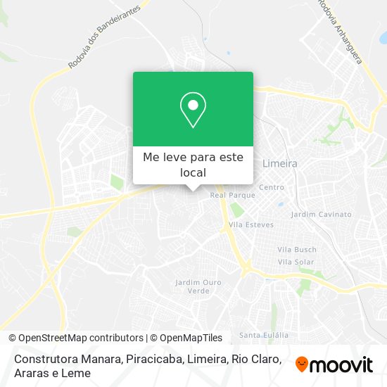 Construtora Manara mapa
