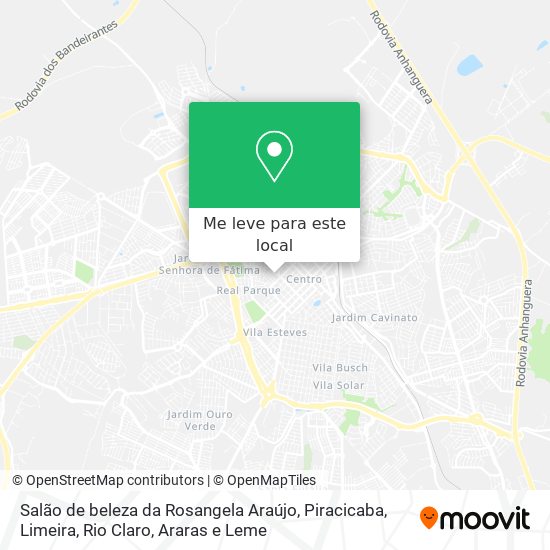 Salão de beleza da Rosangela Araújo mapa