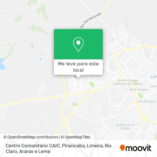 Centro Comunitário CAIC mapa