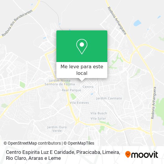 Centro Espirita Luz E Caridade mapa