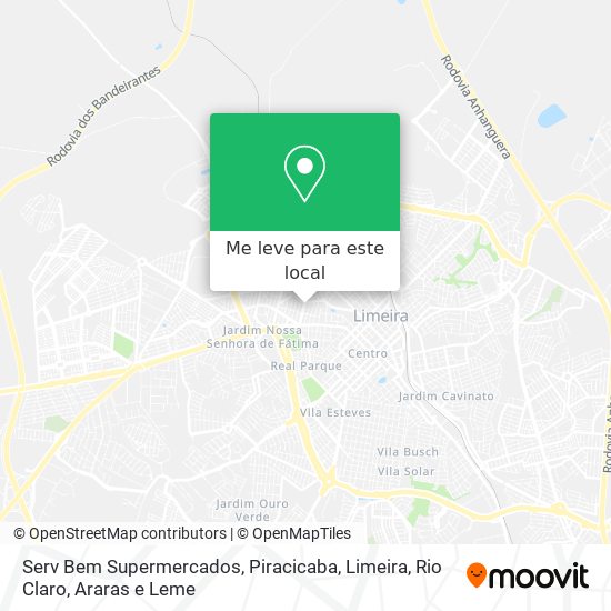 Serv Bem Supermercados mapa