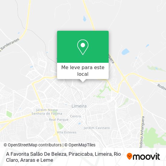 A Favorita Salão De Beleza mapa