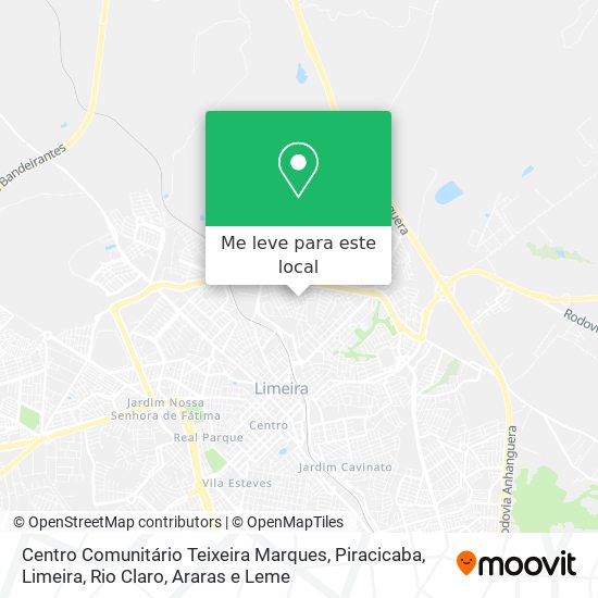 Centro Comunitário Teixeira Marques mapa