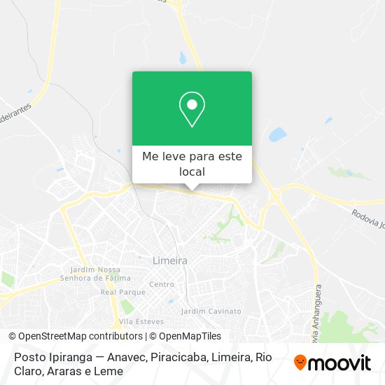 Posto Ipiranga — Anavec mapa