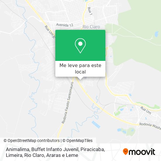 Animalima, Buffet Infanto Juvenil mapa