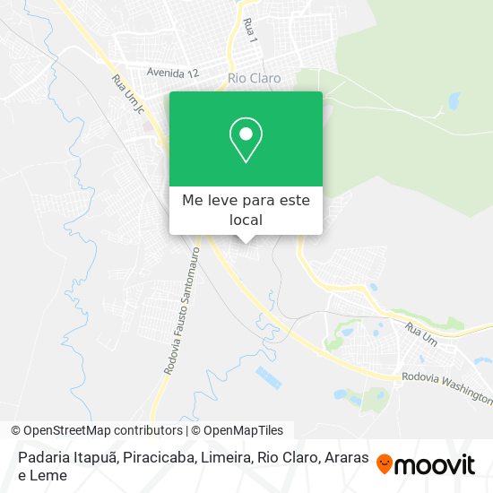 Padaria Itapuã mapa