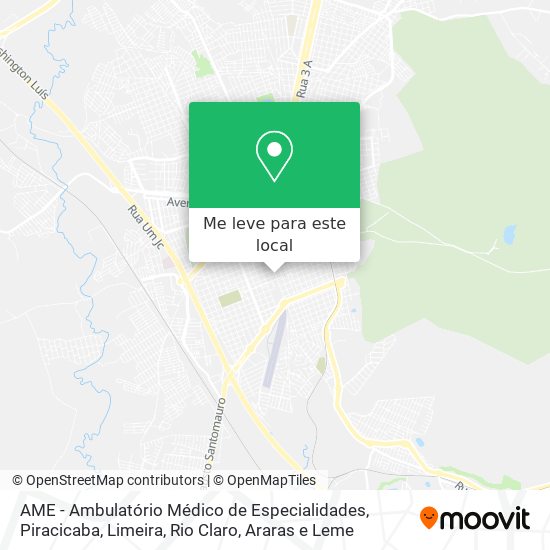 AME - Ambulatório Médico de Especialidades mapa