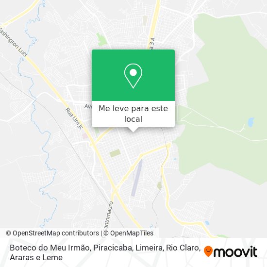 Boteco do Meu Irmão mapa